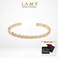 Vòng tay nữ LYZ & LIAM Serpenti Viper L&L Cuff Gold - Gift Box Hộp quà tặng nơ đỏ