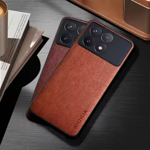 Case for Xiaomi POCO X6 X5 X4 X3 Pro NFC GT funda solid color durable classical business Leather cov