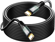 YOTETION Type C to C 25FT Cable, 4K60HZ GEN2x2(Data usb2.0),240W Type C Video Output from USB3.2/ US