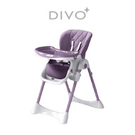 DIVO Baby Kids Foldable Dining High Chair With Wheels