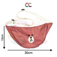 Kotex Line Brown Sling Bag (line friends)