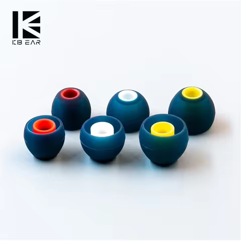 KBEAR 08 Silicone Upgraded Earphone Eartips Noise Isolating With S M L Size For KBEAR KZ Airpods Hea