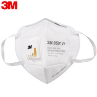 3M 9501V+口罩KN95防雾霾飞沫PM2.5呼吸阀针织带耳戴式环保装25只装ZHY