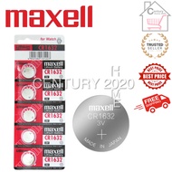 MAXELL Lithium Battery CR1632 5pcs/pack