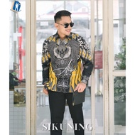 KEMEJA Sikinging Men's Batik Shirt Long Sleeve Modern Solo Batik Full Fur by Batik ALX