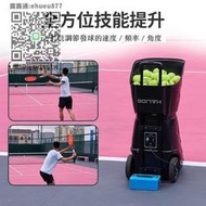 網球訓練好萊德HT8088智能網球發球機便攜陪練步伐訓練單人練習自動發射器