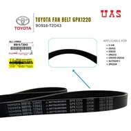 TOYOTA Fan Belt 6PK1220 90916-T2043 for C-HR Wish Corolla Altis Cross ZGX11 ZGE22 ZRE172 CROSS-ZGS10