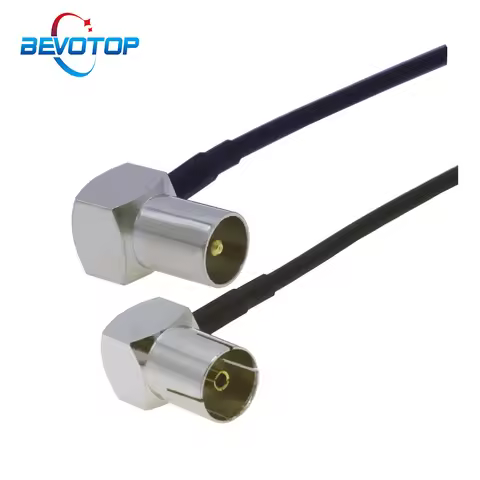 RF TV Aerial Coaxial Cable 90 Degree Male to Female Satellite Antenna Cable 50 Ohm RG174 Pigtail RF 