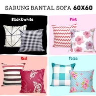 60x60 Patterned Sofa Cushion Cover
