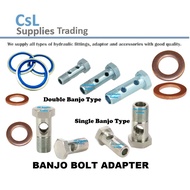 [Hydraulic Adapter] BJS Banjo Bolt MM Size Hydraulic Adapter