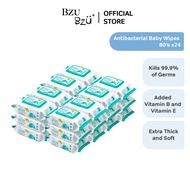 BZU BZU NEW Anti Bacterial Baby Wipes (80 pcs x 24) [Exp: Year 2027]