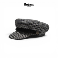 Thejam. Fisherman's Hat | Sailor hat wool tweed grey | Fiddler cap