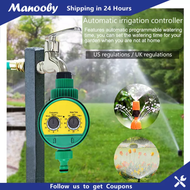 Manooby Automatic Irrigation Controller Home Ball Valve Garden Watering timer Hose Faucet Timer Outdoor Waterproof Automatic water timer digital timer sprinkler water device Drip Irrigation