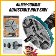 45MM-130MM Pembuka Gergaji Lubang Terselaras / Woodworking Hole Opener Cutting Tools Adjustable Hole