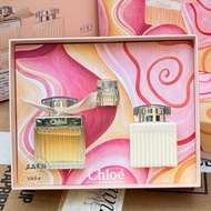 Genuine Chloe Chloe Art Painting Classic Gift Box Same Name Ladies Perfume Flesh Ribbon Body Lotion 