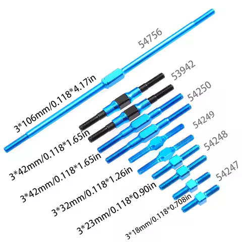 3x18/23/32/42/106 Turnbuckle Shaft Link Rod Set - Upgrade Parts Accessories for Tamiya RC Cars - Com