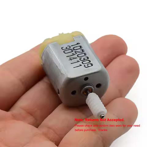 Small JHONHON FC-280 Motor with Worm Gear DC 12V-24V 8550RPM for Central Control Lock/ Folding Mirro