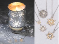 加拿大直送 Charmed Aroma-Snowflake Luminary Candle - Two Tone Snowflake Necklace Collection - 兩色雪花項鍊系列
