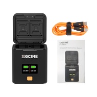 Sprcsg NP-FZ100 Camera Battery Charging Case 2-slot Charger with Card Slots OLED Screen PD Fast Box 