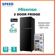 [SABAH ONLY] HISENSE 2 DOOR FRIDGE 320L/251L RT328N4ABN1 5 STAR INVERTER 冰箱 PETI AIS JIMAT KARAN 5 S
