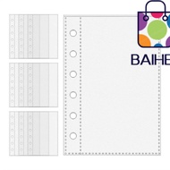 BAIHEE Card Protector Sleeves, 6-Ring A7 A7 Binder Pages,  Binder Refill
