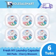 Fresh HY 4-in-1 Laundry Capsules 60pcs x 6 Tubs