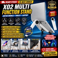 **READYSTOCK**X02 MULTI FUNCTION STAND FOR MOBILE COMPUTER NOTEBOOK/MULTI ANGLE/ Boleh Laras