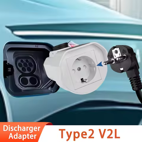 For Type2 V2L Car Discharge EV 16A Adapter Support LEAPMOTOR Omoda 9SHS Zeekr Jaecoo 7 PHEV Discharg