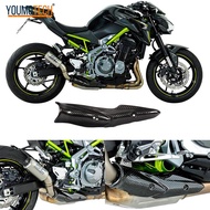 สำหรับคาวาซากิ Z900 Z 900 2017-2023รถจักรยานยนต์คาร์บอนไฟเบอร์ความร้อนยามปกไอเสียกลางลิงค์ท่อความร้อ