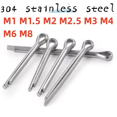 1-100pcs M1 M1.5 M2 M2.5 M3 M4 M6 M8 304 A2 Stainless Steel Split Pin Elastic Hair Clip U-Shaped Pos