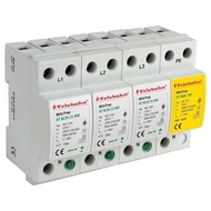 New Power Surge Protective Device 255V 25kA 50kA 100kA 200kA T1 AC SPD 3P+N 3 Phase TT SPD Surge Pro