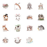 46pcs PVC Cute Animals Mischievous Kittens Fun Collage Patterns Student DIY Stationery Decoration Stickers Suitable for Photo Albums Diaries CupsMobile Phones Laptops Luggage Scrapbooks