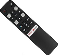 Replacement Voice Command Smart Remote Compatible for TCL Android 4K Smart TV UHD 55P8S 50P8S 49S6800 32S6500S 32A325 40S6500 40S6510FS 40S6510FS 43S6800FS 40A325