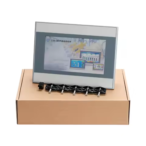 AMSAMOTIOM 7Inch MT070IE HMI Touch Screen Ethernet Touch Panel Compatible Weinview Delta Siemens Sam