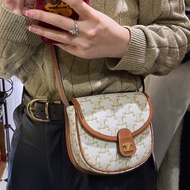 Celine老花mini凱旋門馬鞍包14*12*4 98新配件盒子塵袋