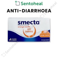 Smecta Anti-Diarrhea Orange Vanilla 10 sachets - For children above 2 years/ Adults
