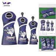 [Simhoa] Woods Driver Fairway Hybrid Golf Club Head Covers, Headcovers 1 3 5 UT