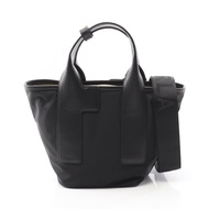 [Pre-owned] Furla PIUMA Tote Bag, Size S, WB01270BX30503180S, Black, Nylon & Leather, 2-way Tote Bag