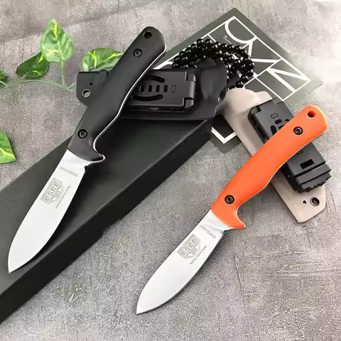 Outdoor Hiking Camping Multi-purpose Fixed Knife- ESEE AGK with Sheath D2 Steel Blade G10 Handle Fru
