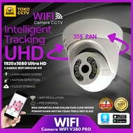 CCTV V380 Pro Camera Mini IP Camera CCTV Mini 2-Way Audio CCTV Wifi Long Distance Via hp
