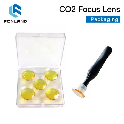 Fonland 1PCS 5PCS Focus Lens USA CVD PVD ZnSe DIA 20mm FL50.8mm 63.5mm for 0-200W CO2 Laser Engravin