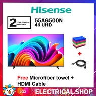 Hisense 55" 4K Android UHD Google TV 55A6500N A6500N Series Replace 55A6500K Television (Free Microf