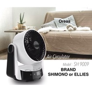 100% ORIGINAL SHIMONO / ELLIES High Power Air Circulator 3D Fan SH9009