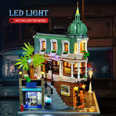 BRIXSPARK LED Light Kit for Lego 10297, USB DIY Light Set For Creator Expert Boutique Hotel Building
