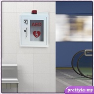 [PrettyiaMY] Aed Storage Cabinet Empty with Key Aed First Aid Cabinet Professional Sturdy