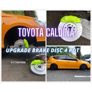 Toyota Caldina Upgrade Brake Disc 4 Pot (front)