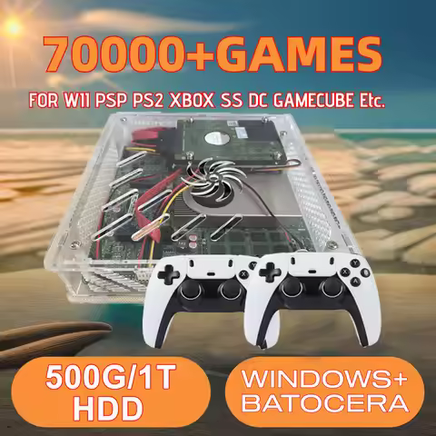 NEW Super Console U7 Plug and Play On TV 1T HDD 70000+ Retro Games Windows11 4G RAM 60 Emulator for 