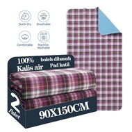 BUYHAO 2PCS Reusable Incontinence Sheet Waterproof Bedsheet Protector High Absorbency medical bed pa