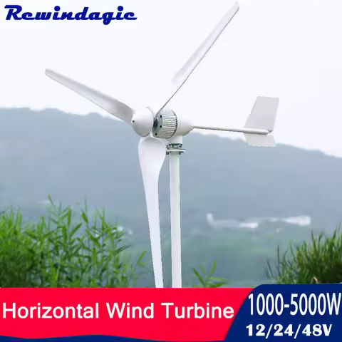 2000w 3000w 5000w Wind Power Turbine Generator 12v 24v 48v 96v With Controller Inverter Free Energy 