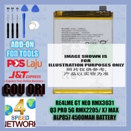 Realm GT RMX2202 RealmGT Neo RMX3031 Q3 Pro 5G RMX2205 X7 Max BLP857 BLP849 4500mAh Battery 4500 mAh